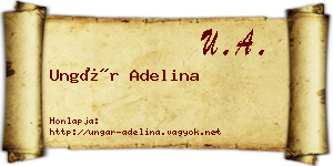 Ungár Adelina névjegykártya